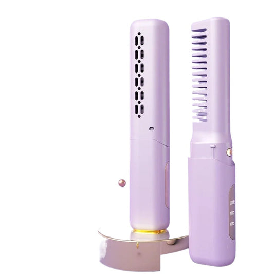 Cordless Compact Hair Straightening Brush Automatic Power Off Protection Portable A Smooth Comb Not Harmful To Hair Anti-scald
