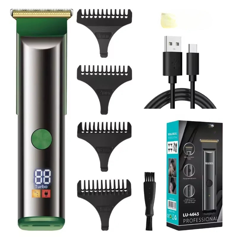 Professional Men's Hair Clipper New Multi Functional Beard Barber USB Charging Portable Cordless Hair Trimmer