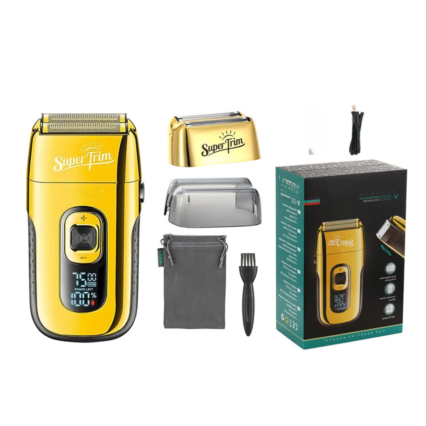 Professional Beard Trimmer Electric Razor Portable Shaving Machine Reciprocating Hair Trimmer Shaver for Men