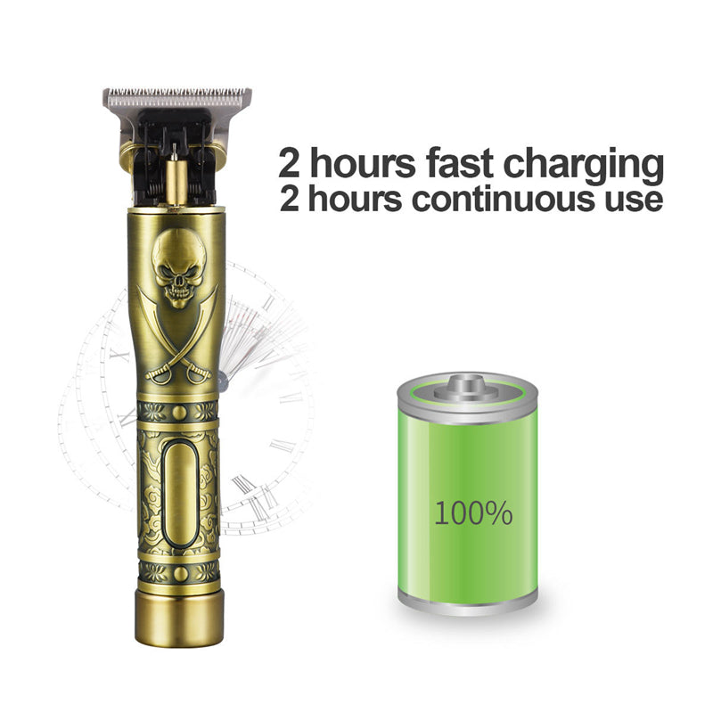 Hair Trimmer Li T-Outliner Skeleton Heavy Hitter Cordless Trimmer Men Baldhead Hair Clipper Finishing Hair Cutting Machine