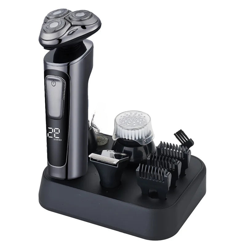 Waterproof Electric Shaver for Men USB Rechargable Professional Nose Hair Trimmer Hair Cutter Set for Men Adult Wet-Dry Dual Use