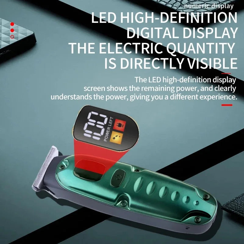 Electric Powerful Hair Trimmer Home Bald Head Hair Cutting Rechargeable Cordless Hair Clipper Men Body Hair Grooming Kit