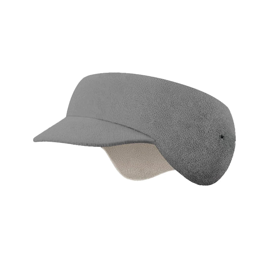 Earmuffs with Brim Cycling Running Bicycle Ski Double Layer Ear Warmer Plush Windproof Headwear Soft Warm Sports Headband Women