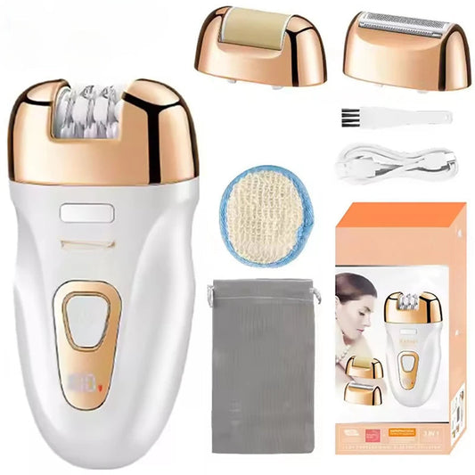 Women Electric Epilator Rechargeable Hair Remover Waterproof Callus Remover Women' Shaver For Legs Bikini Area