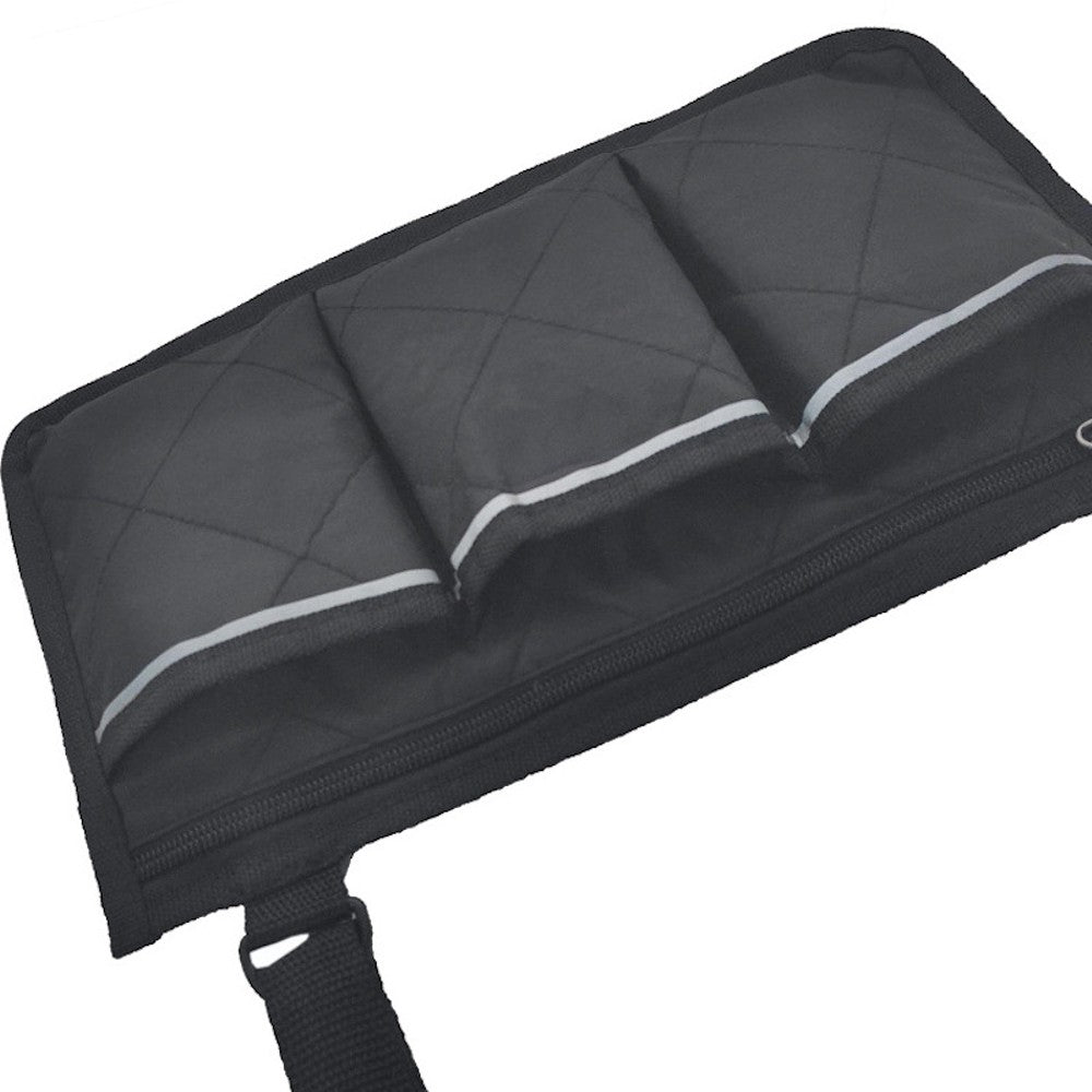 Cycling Walker Bag Rollator Organizer Pockets Wheelchair Scooter Stroller Side Bag for Sundries Wallet Snacks Storage Use