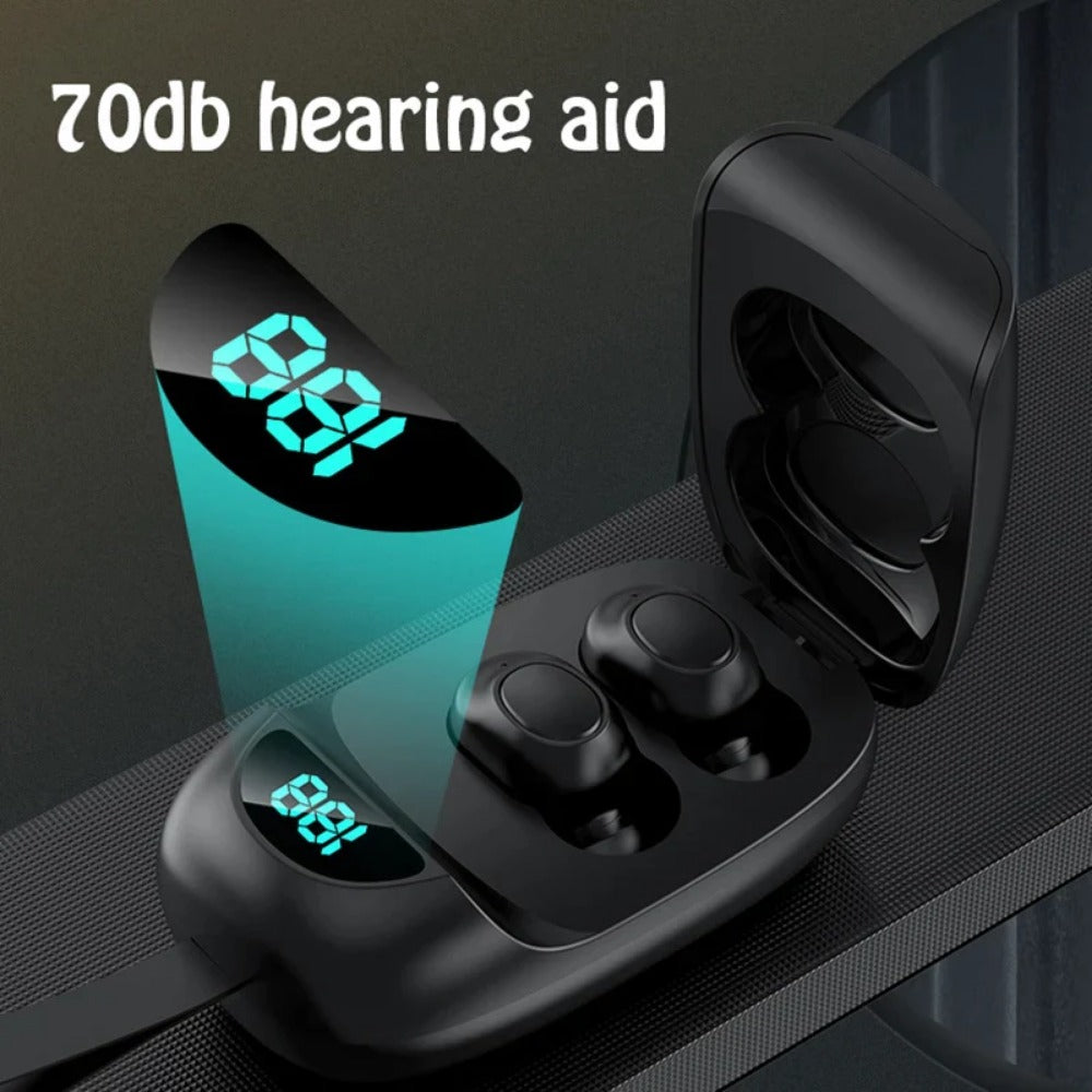 Rechargeable Hearing Aid Digital Hearing Aids for The Elderly Hearing Amplifier Adjustable Hearing Device With Lanyard