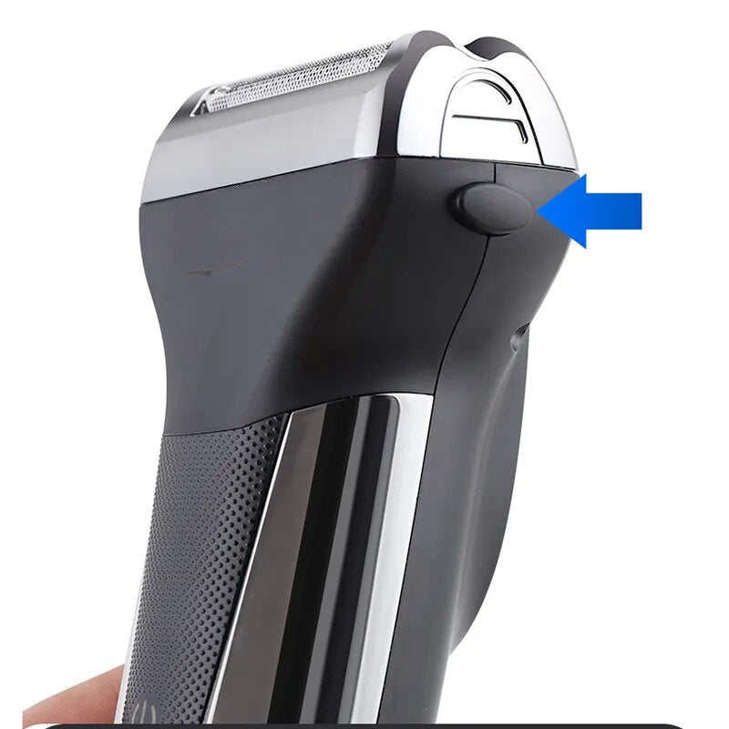 Electric Shaver Men's Smart Digital Display USB Reciprocating Double-blade Electric Shaver Electric Razor Set Led Display