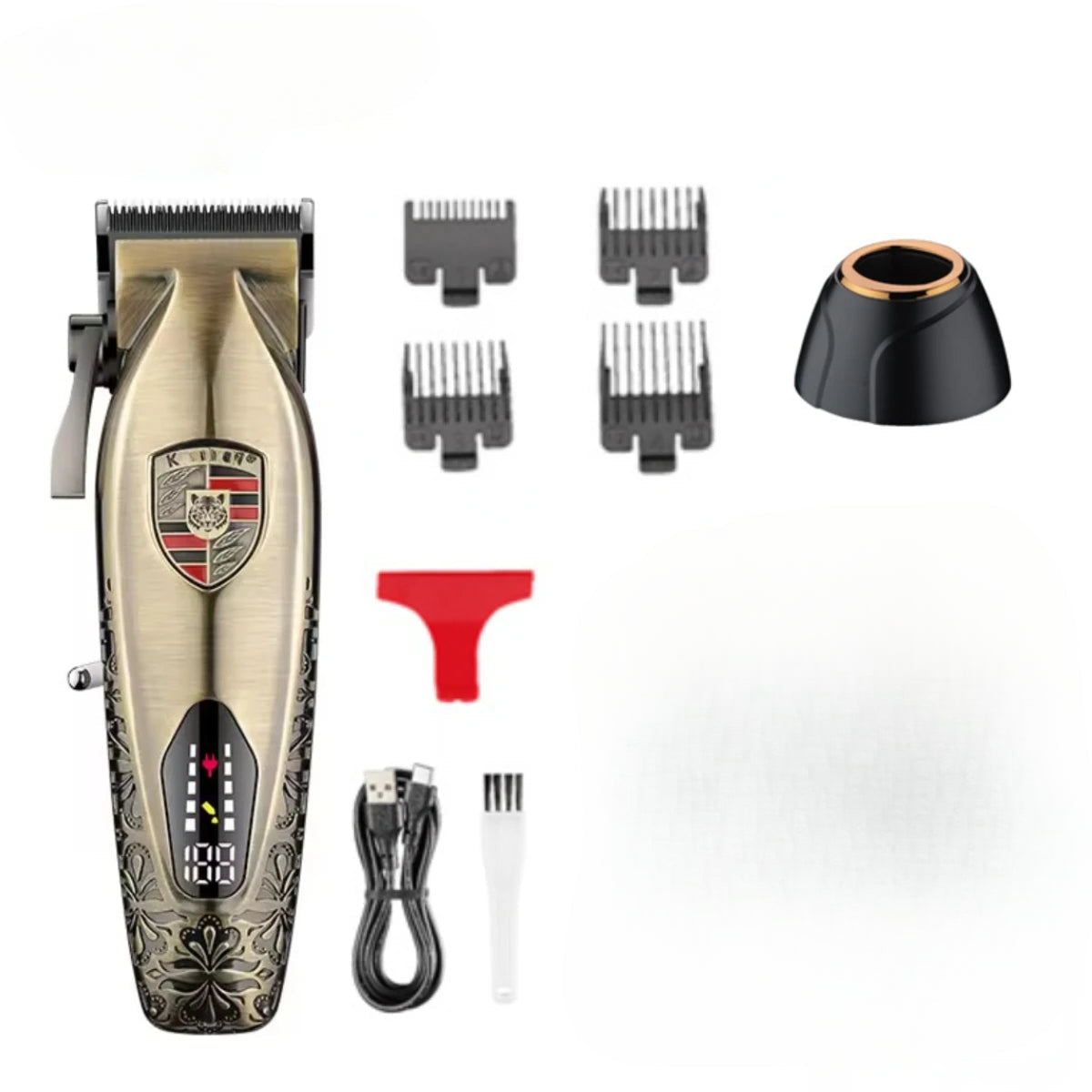Trimmer Professional Hair Clipper Adjustable Hair Cutting Machine Electric Haircut Machine Metal Hair Clippers Men