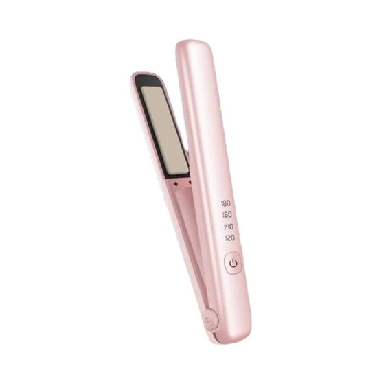 USB Rechargeable Portable Mini Wireless Curling Iron Dual-Purpose Four-Speed Temperature Regulating Hair Straightener