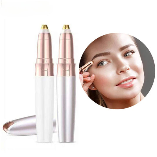 Electric Eyebrow Trimmer USB Charging Hair Removal Razor Portable Facial Hair Shaver with LED Light for Women Eyebrow Repairing
