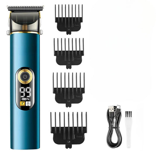 Rechargeable Hair Clipper Men's Waterproof Cordless Hair Trimmer
