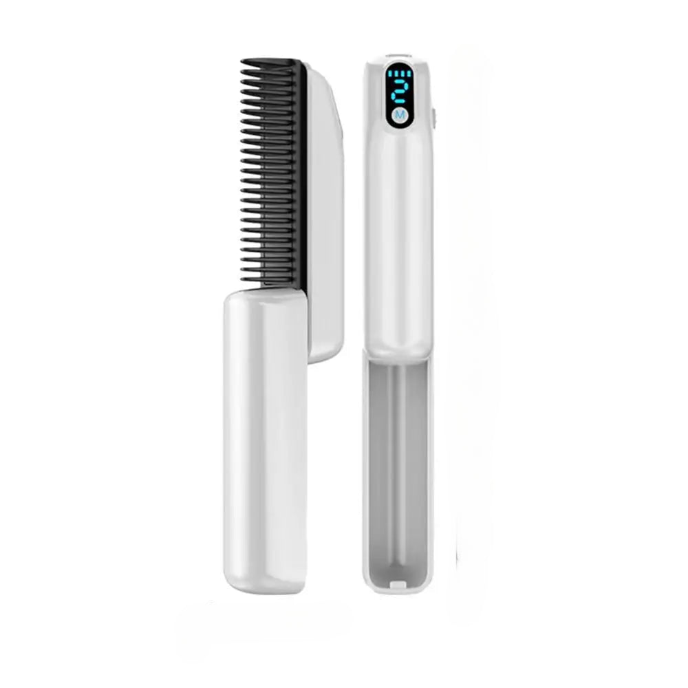 Negative Ion Hair Straightener Styling Comb Electric Hair Brush With Negative Ion LED Display 30s Fast Heating Constant