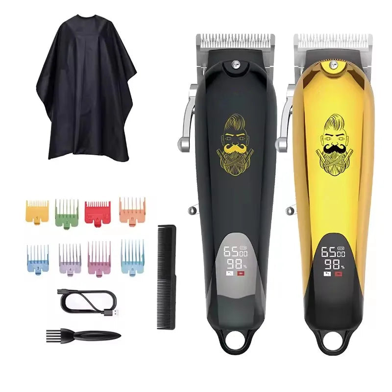 Electric Hair Clipper Men Rechargeable Shaver Beard Barber Hair Cutting Machine Hairdressing Cordless Grass Trimmer