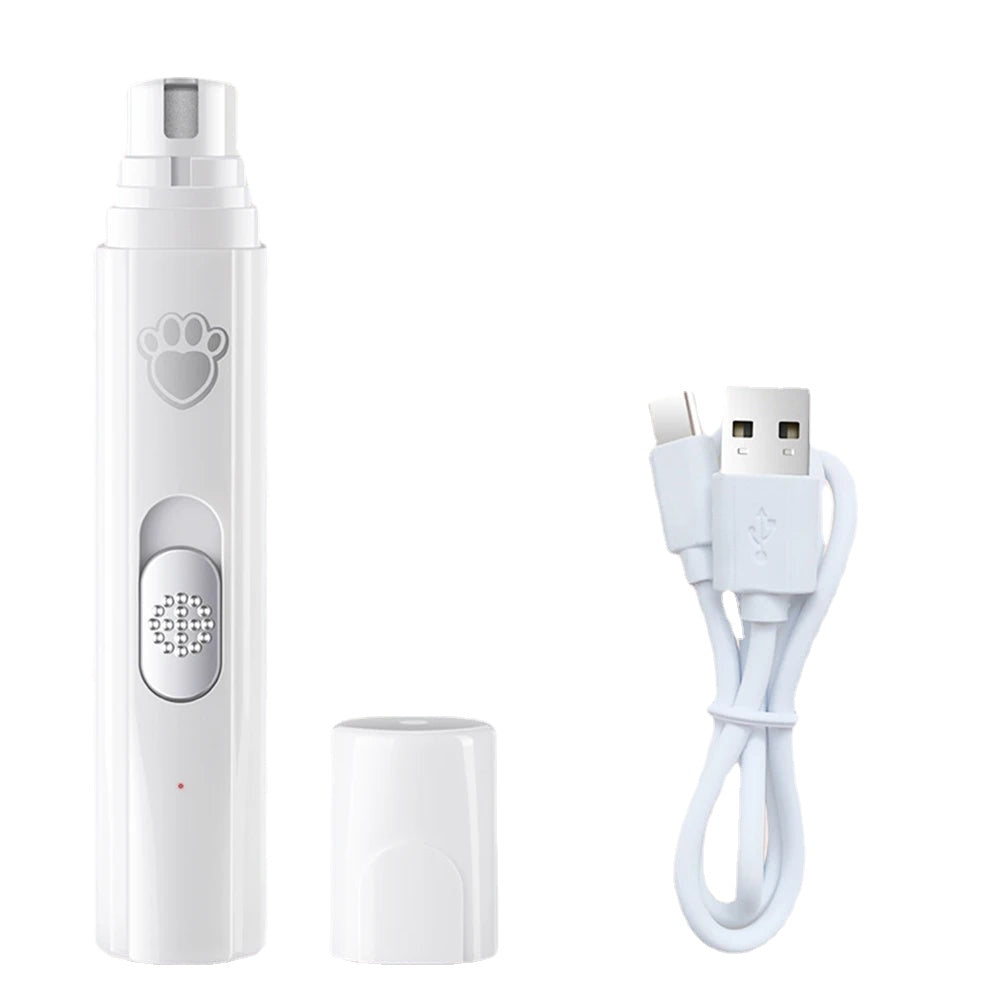 Dog Nail Drill 2-Speed Electric Rechargeable Pet Nail Trimmer Painless Paws Grooming Smoothing for Small Medium Large Dogs Cat