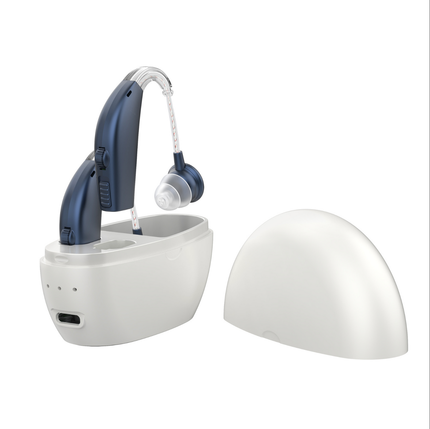 Portable Rechargeable Hearing Aid Sound Amplifier Charging Elderly Ear Hearing Aid for the Deaf Hearing Impaired