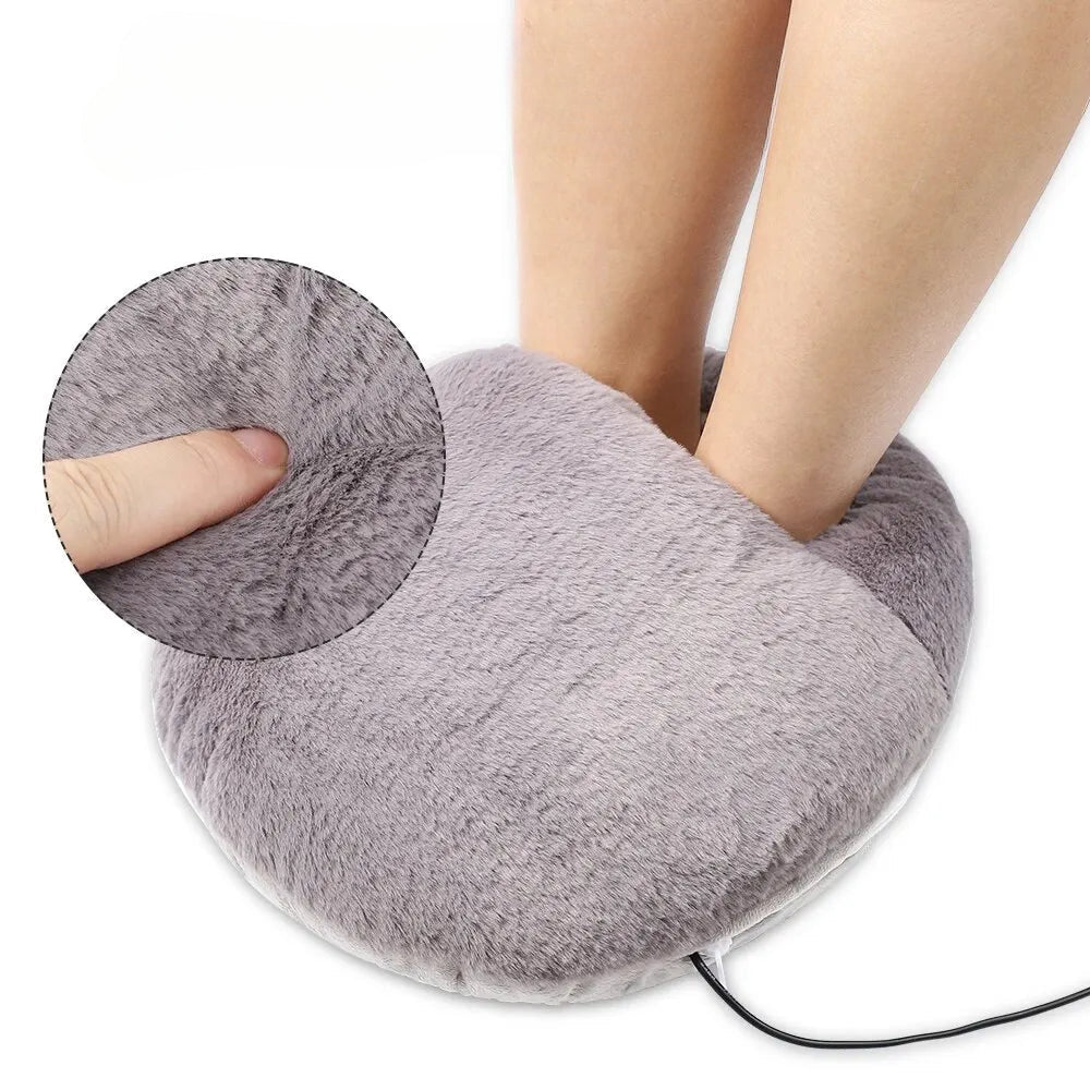 USB Foot Warmer Electric Foot Warming Shoes Foot Warming Device Or Home Office School Fall Winter Essential Warm Feet Artifact