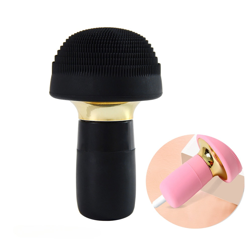 New Design Waterproof Electric Facial Cleansing Brush Ultrasonic Cleaner Exfoliating Blackhead Remover Face Massager