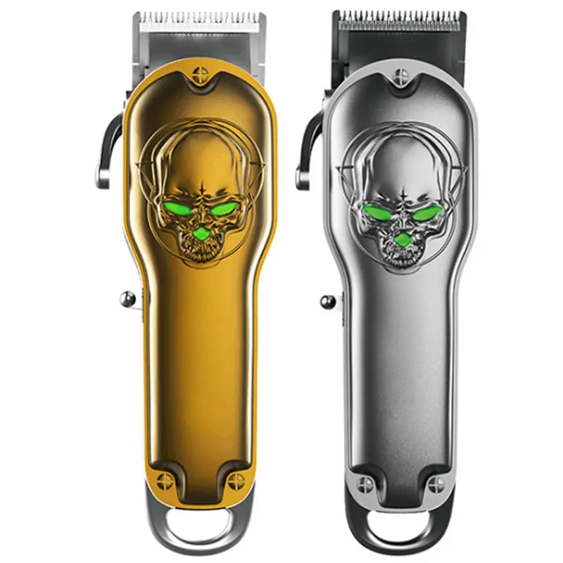 Professional Adjustable Full Metal Hair Clipper for Men Electric Beard Hair Trimmer Cordless Hair Cutter Machine Rechargeable