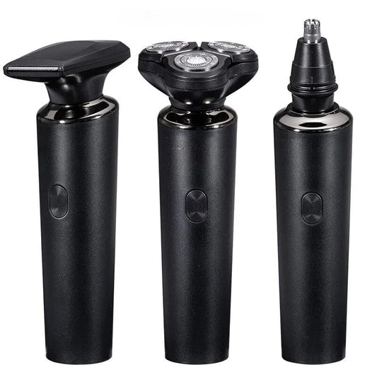 Electric Shaver Razor Shaving Beard Machine for Men Dry Wet Beard Trimmer Rechargeable IPX6 Washable 8D Shaving 3in1 Razors