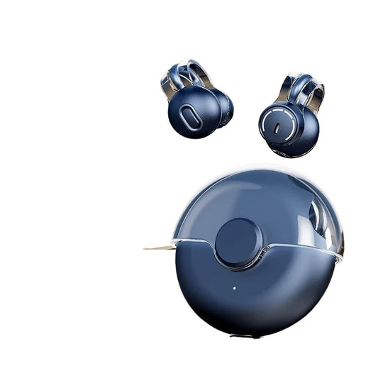 Wireless Bluetooth5.3 Earphones Earclip TWS Bone Conduction Headphones 360°ACS Sound Sport Earbuds Headset With Mic