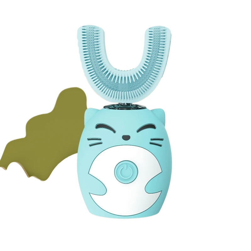 Ipx7 Waterproof Electric Toothbrush Kids U-shaped Sonic Smart Ultrasonic Tooth Brush 360 Degrees Teeth Whitening For Kids