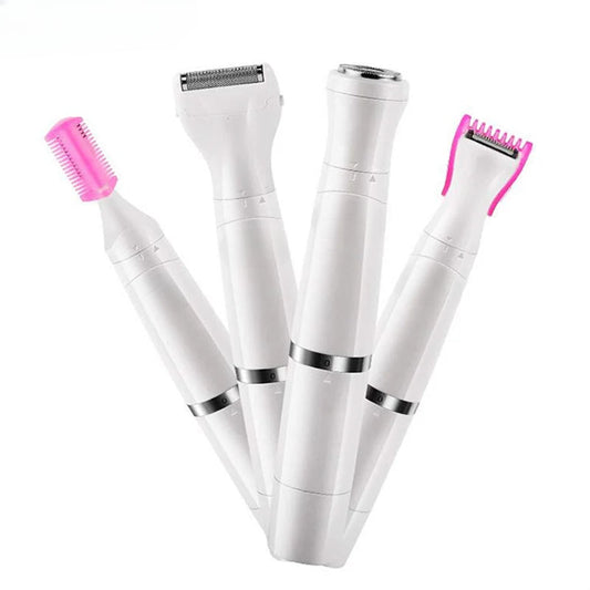4 in 1 Multi-function Electric Epilator Lady Shaver Eyebrow Private Painless Hair Removal USB Recharge Shaving Machine