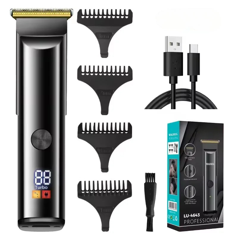Professional Men's Hair Clipper New Multi Functional Beard Barber USB Charging Portable Cordless Hair Trimmer