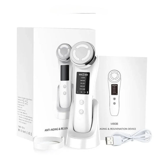 Face Massager Red and Blue Light Skin Essence Introduction Instrument Face Cleaning Export Face Slimming Beauty Instrument