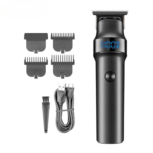 Hair Trimmer Professional Men's Hair Trimmer Rechargeable Household LED Digital Display Cordless Electric Hair Trimmer