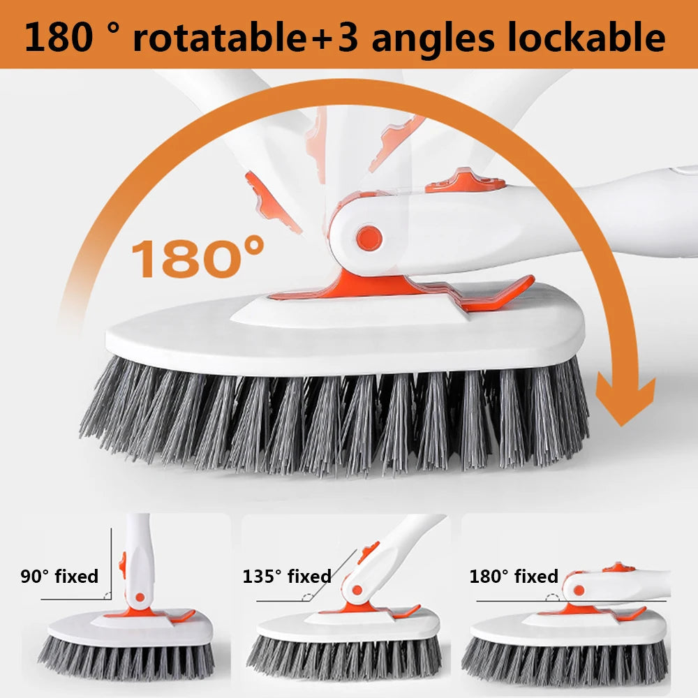 Multifunction Household Cleaning Brush Extended Mop 180° Rotatable Adjustable Floor Bathroom Toilet Cleaning Ceiling Dusting