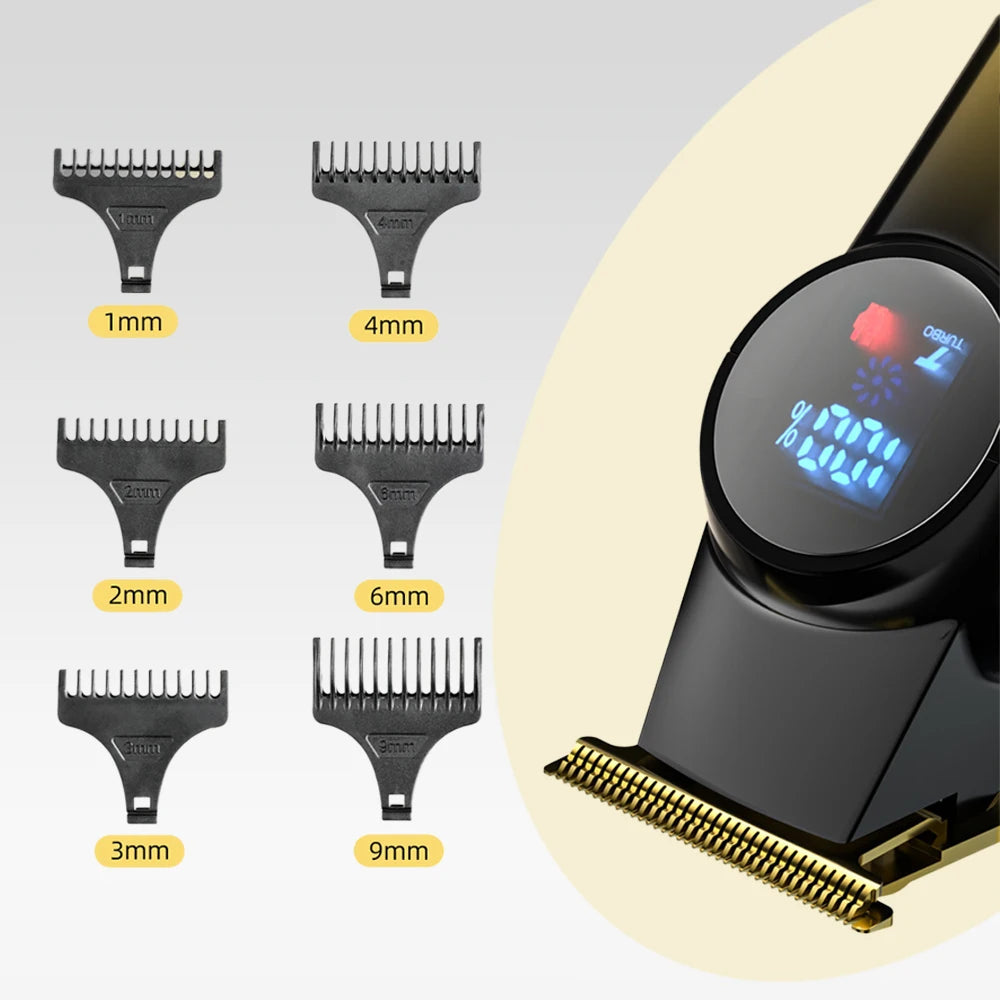 Hair Trimmer 8000 RPM Professional Barber Hair Cutting Machine Hair Clipper Rechargeable Haircut 0mm Trimmer for Men