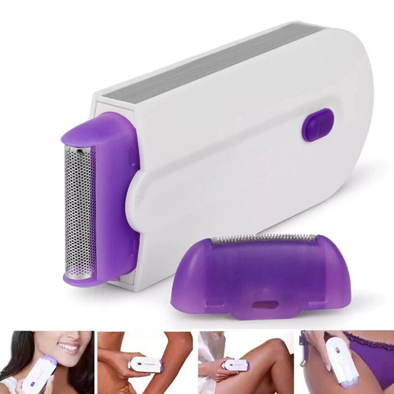 2 In 1 Electric Hair Trimmer USB Rechargeable Women Bikini Facial Whole Body Hair Removal Painless Epilator Machine Shaver