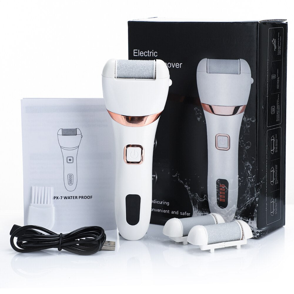 Electric Foot File Two-Speed Adjustment Pedicure Tools Dead Skin Callus Remover USB Foot Grind Machine Portable Foot Care Tool