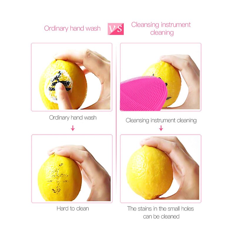 Massager For Face Electric Facial Cleansing Brush Make Up Remover Brush Ultrasonic Facial Deep Cleaning Brushes