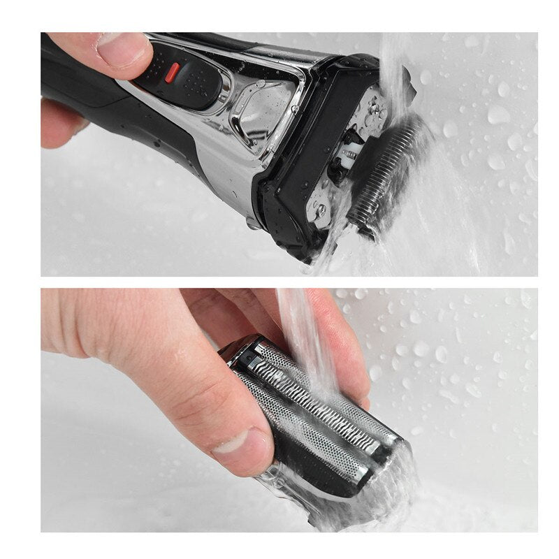 Cordless Electric Beard Trimmer Powerful Hair Shaver For Men Waterproof Hair Removel Fast Charging Razor With LED Display Tools