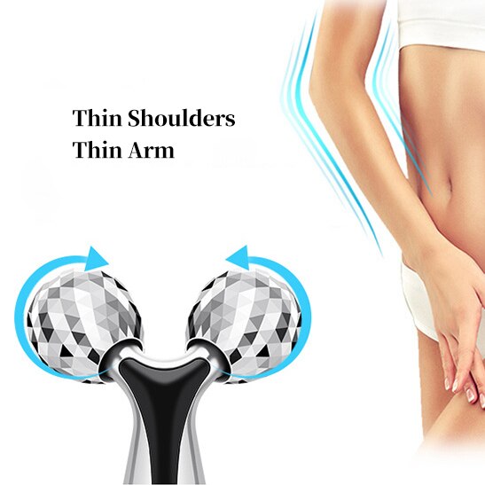 3D Roller Massager Portable Facial Body Massage Lifting Slimming V-face 360 Rotate Thin Face Wrinkle Remover Y Shape Relaxation