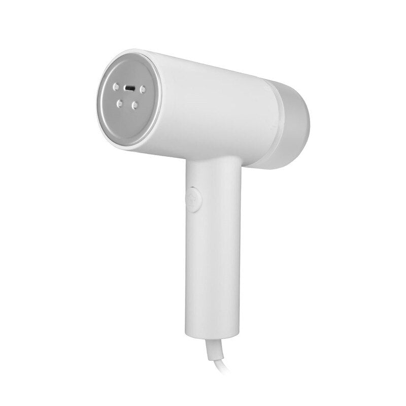 Handheld 1000W Powerful Steamer Brush Mini Electric Garment Cleaner Hanging Ironing Porous Nozzle Steamer Brush For Home Travel (White)