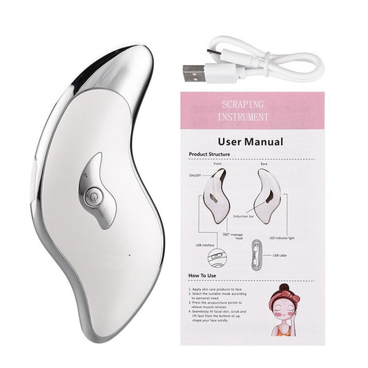 Guasha Face Lifting Tool Skin Care Massage Electric Facial Body Slimming Tools Wrinkle Removal Device Warmer Scraping Tools