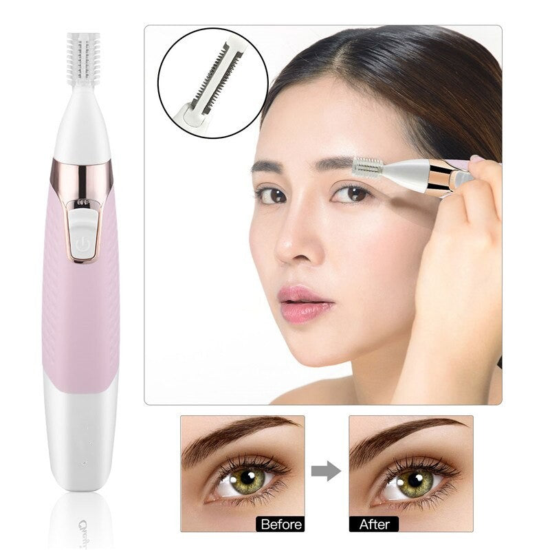 5 in 1 Electric Eyebrow Trimmer Hair Remover Device Painless Depilator Nose Hair Leg Armpit Bikini Trimmer Women Epilator