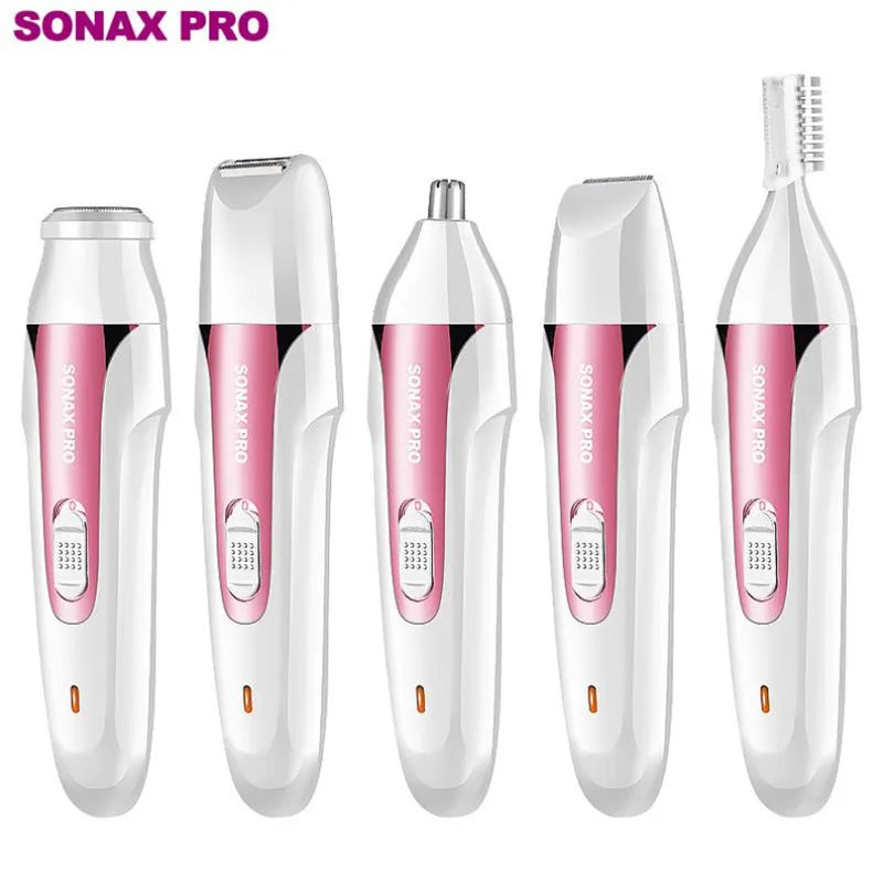 USB Charging 5 in 1 Electric Hair Shaver Trimmer For Eyebrow Nose Body Bikini Facial Hair Removal Hair Clipper Epilator 15#905