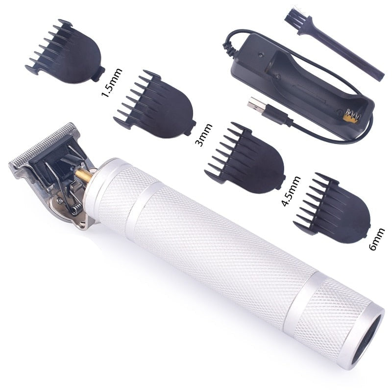 Hair trimmer Barber Haircut Rechargeable hair Clipper Cordless For Men Hair Cutting Machine Beard trimmer 0mm razor shaver