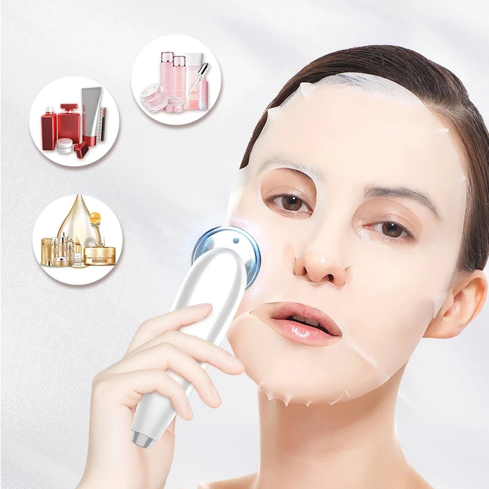 7 in 1 Face Massager RF Microcurrent Electroporation LED Skin Rejuvenation Remove Wrinkle Lifting Beauty Tool