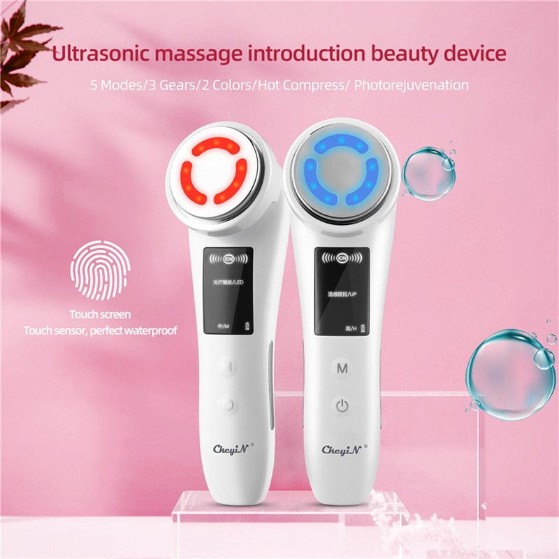 5 In 1 EMS Facial Beauty machine Skin Care Tool Electroporation Rejuvenation Women Face Care Anti Wrinkles