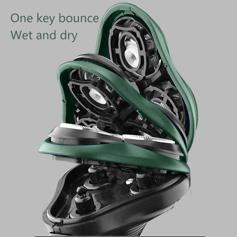 4 In 1 Rechargeable Beard Trimmer Electric Shaver For Men Waterproof Hair Clippers Nose Ear Trimmer Face Cleaning Brush Machine