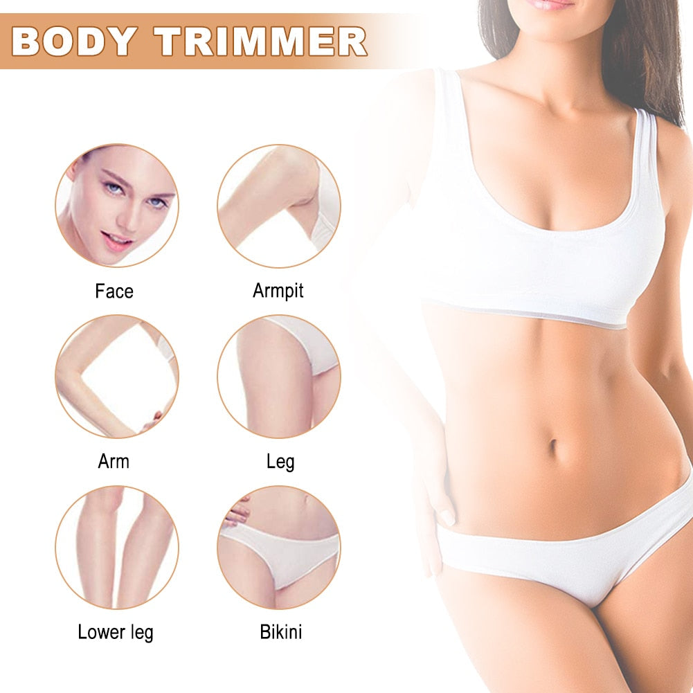 Eyebrow Trimmer Pen Makeup Facial Epilator Painless Portable Women's Shaver Electric Razor Body Hair Removal for Women