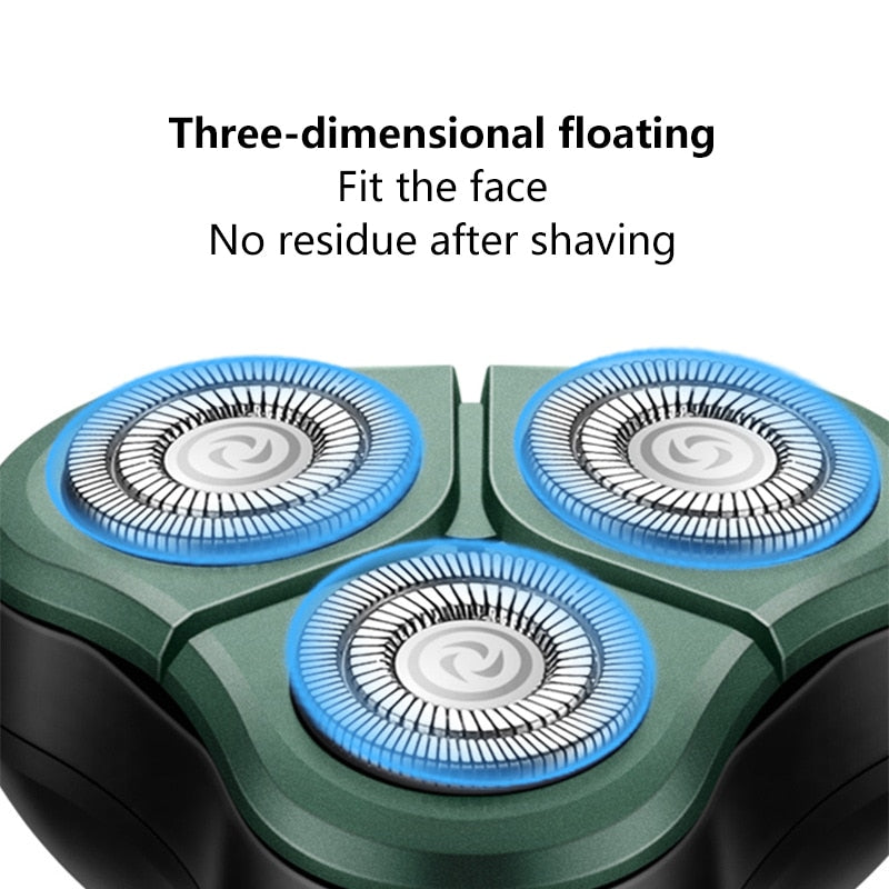 4 In 1 Rechargeable Beard Trimmer Electric Shaver For Men Waterproof Hair Clippers Nose Ear Trimmer Face Cleaning Brush Machine