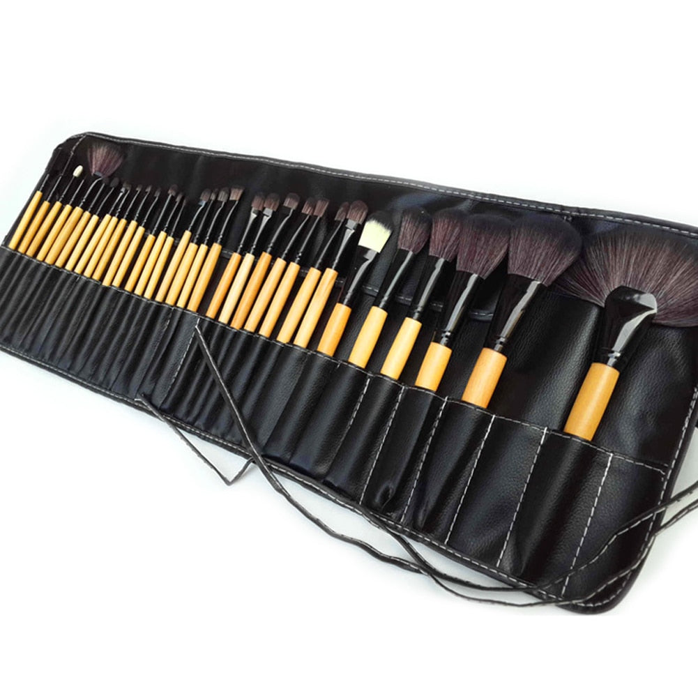 32Pcs Professional Makeup Brushes Cosmetic Foundation Powder Eye shadow Blush Blending Make Up Brush Set