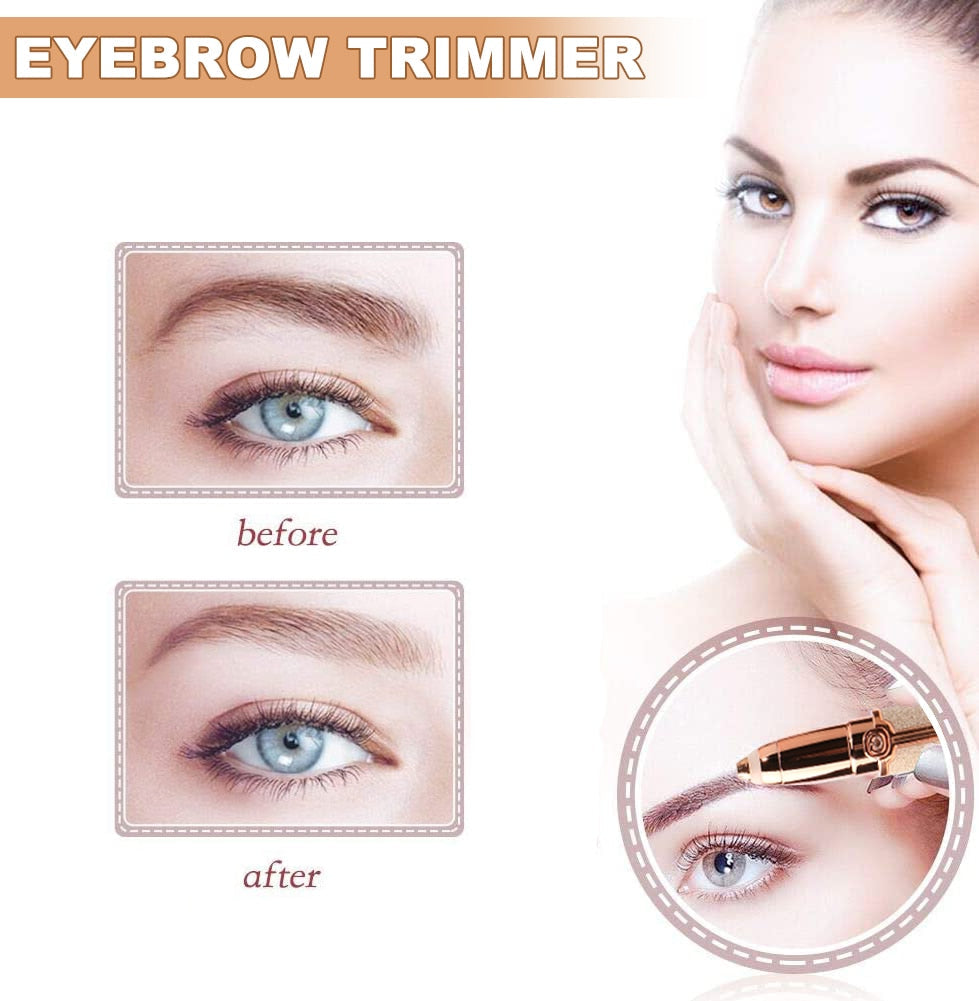Eyebrow Trimmer Pen Makeup Facial Epilator Painless Portable Women's Shaver Electric Razor Body Hair Removal for Women
