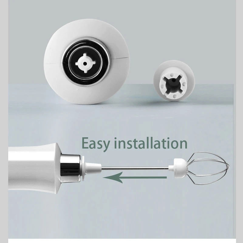 Drink Mixer Portable Rechargeable Electric Milk Frother Foam Maker For Making Latte Milk Cappuccino Egg Stirring Kitchen Tool