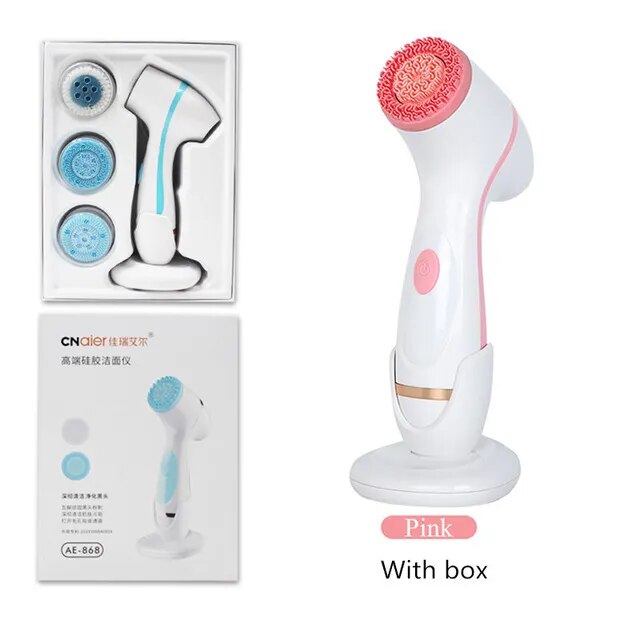 Cleansing Brush Sonic Face Rotating Cleansing Brush Facial Spa System Can Deeply Clean and Remove Blackheads